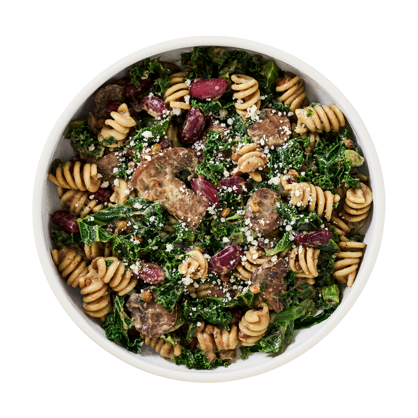 Creamy Mushroom Pasta Bake with Kale & Pecorino