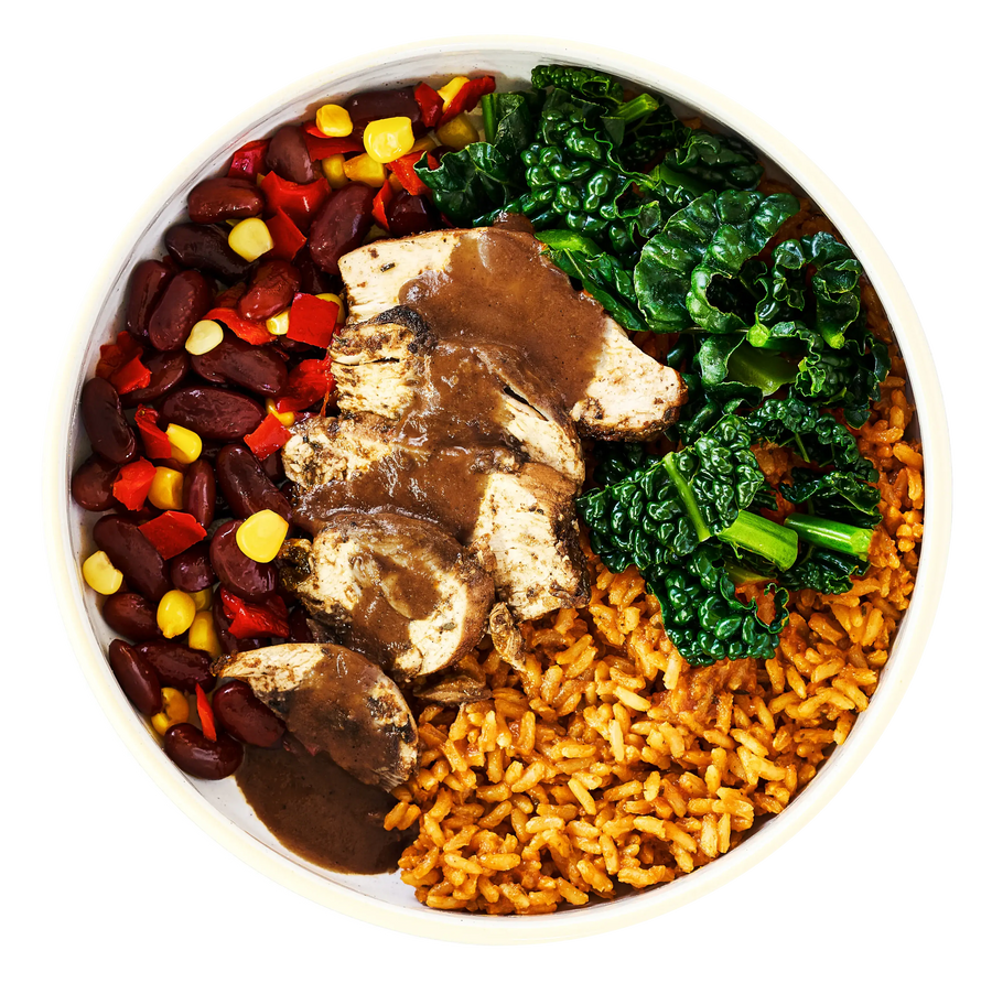 BBQ Jerk Chicken with Jollof Rice