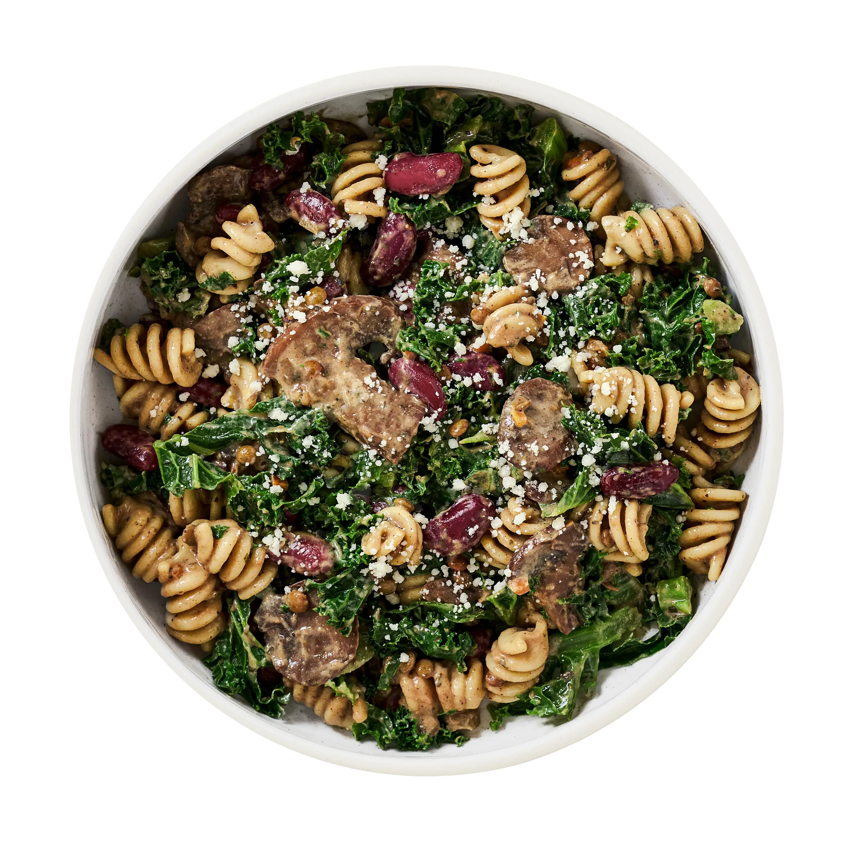 Creamy Mushroom Pasta Bake with Kale & Pecorino