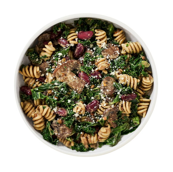 Creamy Mushroom Pasta Bake with Kale & Pecorino