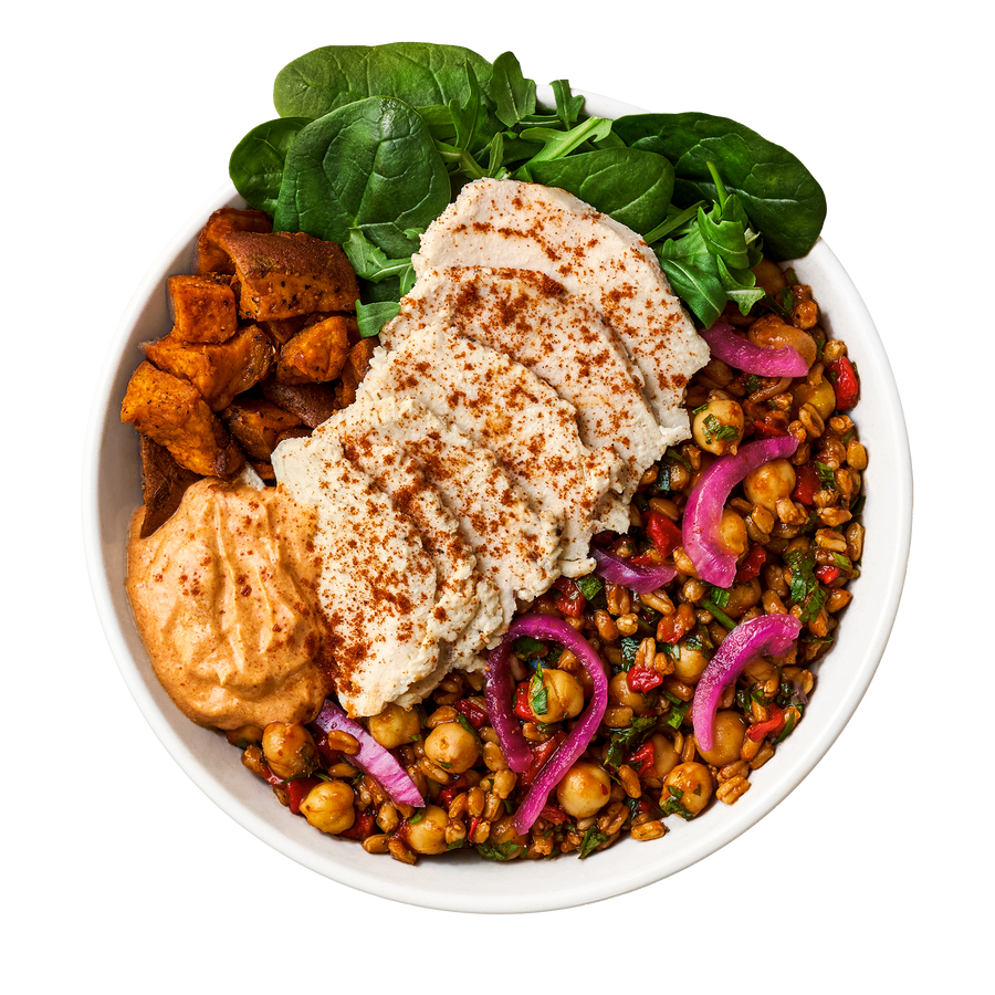 Peri Peri Chicken, Sweet Potato & Chickpea Grain Bowl