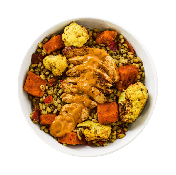 Chicken Shawarma with Hot Honey Sweet Potato